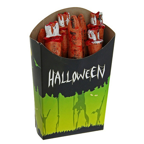 Оторванные пальцы в коробочке - украшение на Хэллоуин